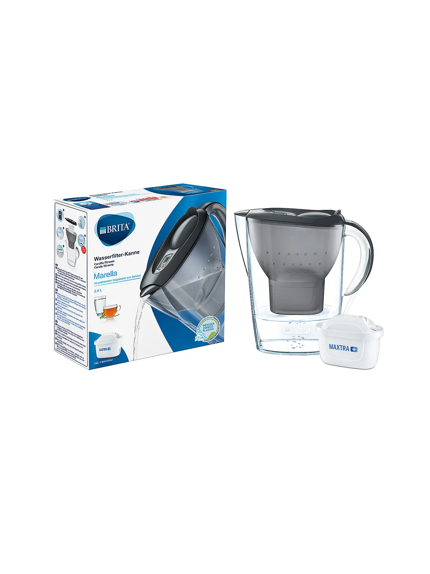 BRITA | Tischwasserfilter Marella 1,4l inkl. 1 MAXTRA+ Filterkartusche | 